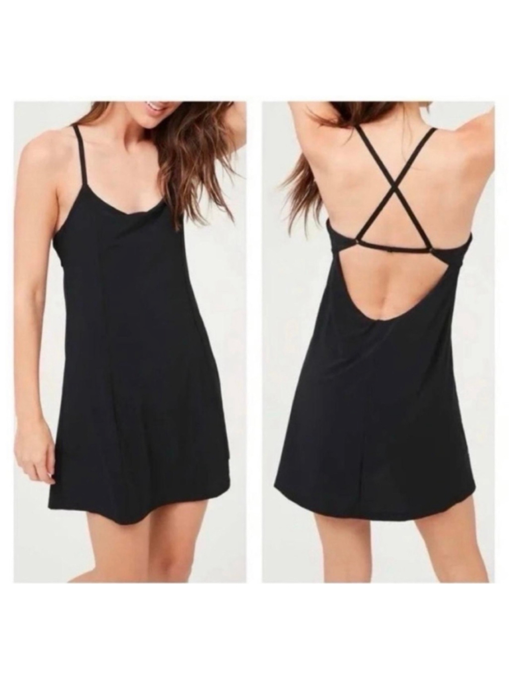 Aerie Offline Real Me Low Back Straps Dress Activewear Tennis Extra Small